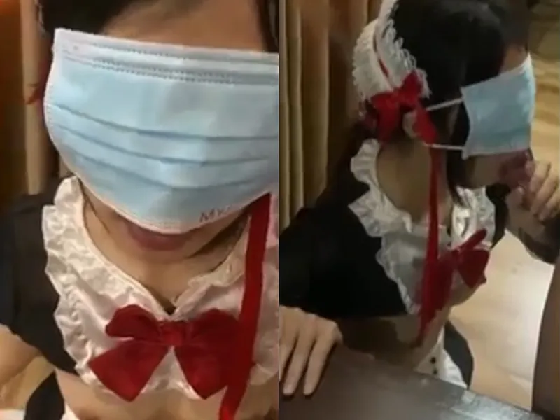 Gấu việt dâm cosplay nô lệ liếm mút con chim điêu luyện